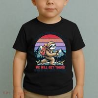 Sloth Hiking Team Hiking Gifts Funny Sloth Toddler T-Shirt thumb 2