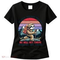 Sloth Hiking Team Hiking Gifts Funny Sloth Women's T-Shirt thumb 0