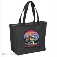 Sloth Hiking Team Hiking Gifts Funny Sloth Tote Bag thumb 2
