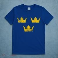 Sweden Heritage Tre Kronor Three Crowns Vintage Sverige Gift T-Shirt thumb 5