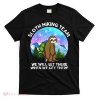 Sloth Hiking Team Funny Sloth Hiking Lover T-Shirt thumb 0