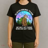 Sloth Hiking Team Funny Sloth Hiking Lover T-Shirt thumb 4