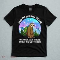 Sloth Hiking Team Funny Sloth Hiking Lover T-Shirt thumb 5