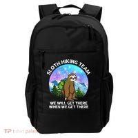 Sloth Hiking Team Funny Sloth Hiking Lover Backpack thumb 0