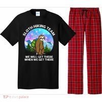 Sloth Hiking Team Funny Sloth Hiking Lover Pajama Set thumb 0