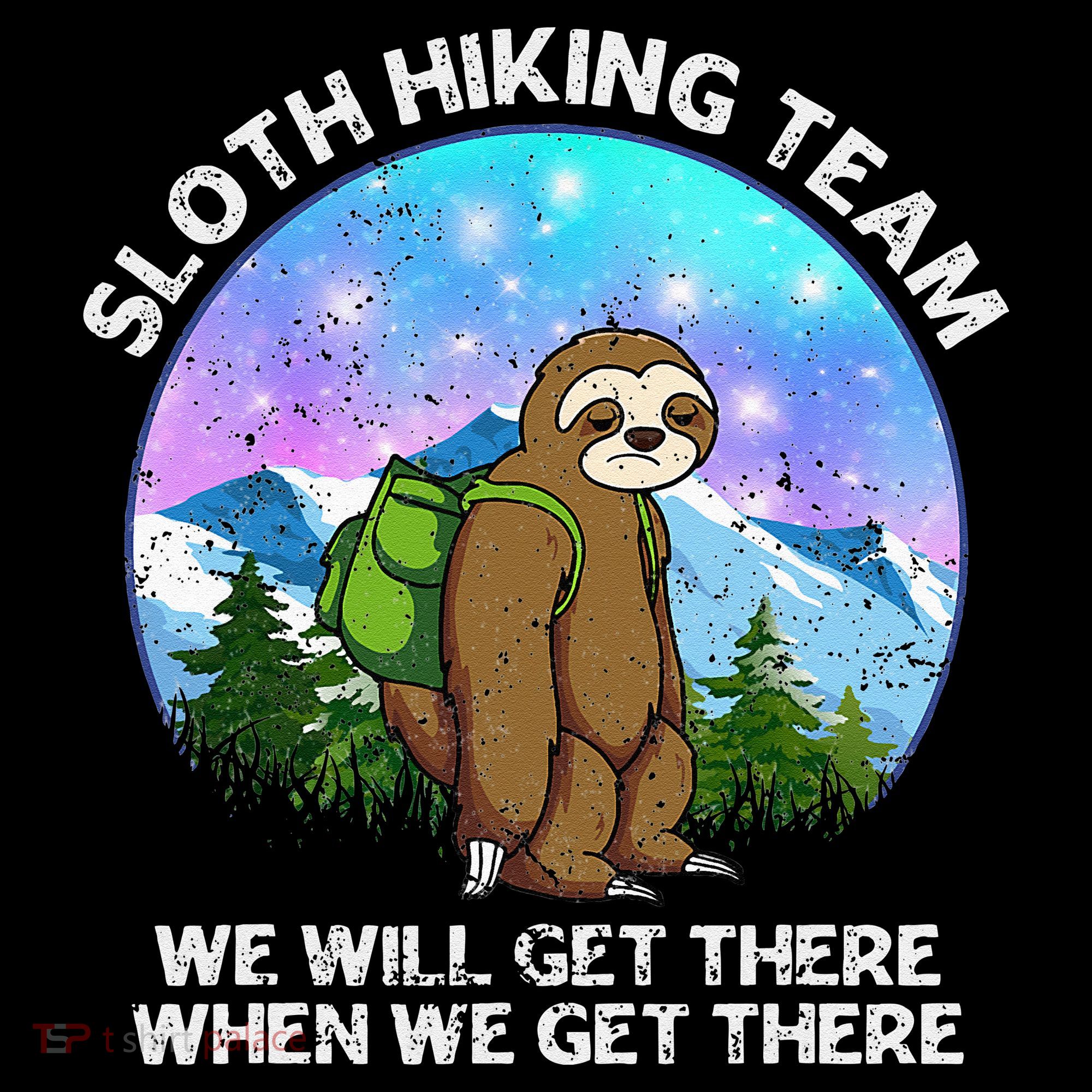 Sloth Hiking Team Funny Sloth Hiking Lover Women's Hoodie