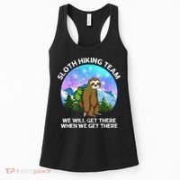 Sloth Hiking Team Funny Sloth Hiking Lover Women's Tank Top thumb 0