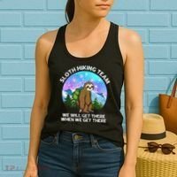 Sloth Hiking Team Funny Sloth Hiking Lover Women's Tank Top thumb 2