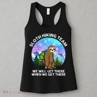 Sloth Hiking Team Funny Sloth Hiking Lover Women's Tank Top thumb 3