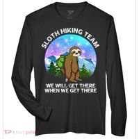 Sloth Hiking Team Funny Sloth Hiking Lover Zone Performance Long-Sleeve T-Shirt thumb 0