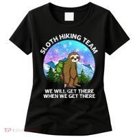 Sloth Hiking Team Funny Sloth Hiking Lover Women's T-Shirt thumb 0