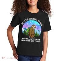 Sloth Hiking Team Funny Sloth Hiking Lover Kids T-Shirt thumb 2