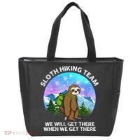 Sloth Hiking Team Funny Sloth Hiking Lover Tote Bag thumb 0