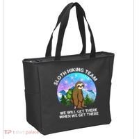 Sloth Hiking Team Funny Sloth Hiking Lover Tote Bag thumb 2