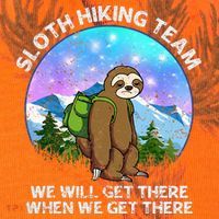 Sloth Hiking Team Funny Sloth Hiking Lover Kati Licensed 12" Camo Cuffed Beanie thumb 2