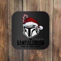 Santalorian Hunter This Is The Way Christmas Holiday Season Coaster thumb 0