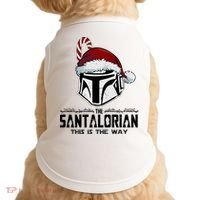 Santalorian Hunter This Is The Way Christmas Holiday Season Doggie Tank thumb 0
