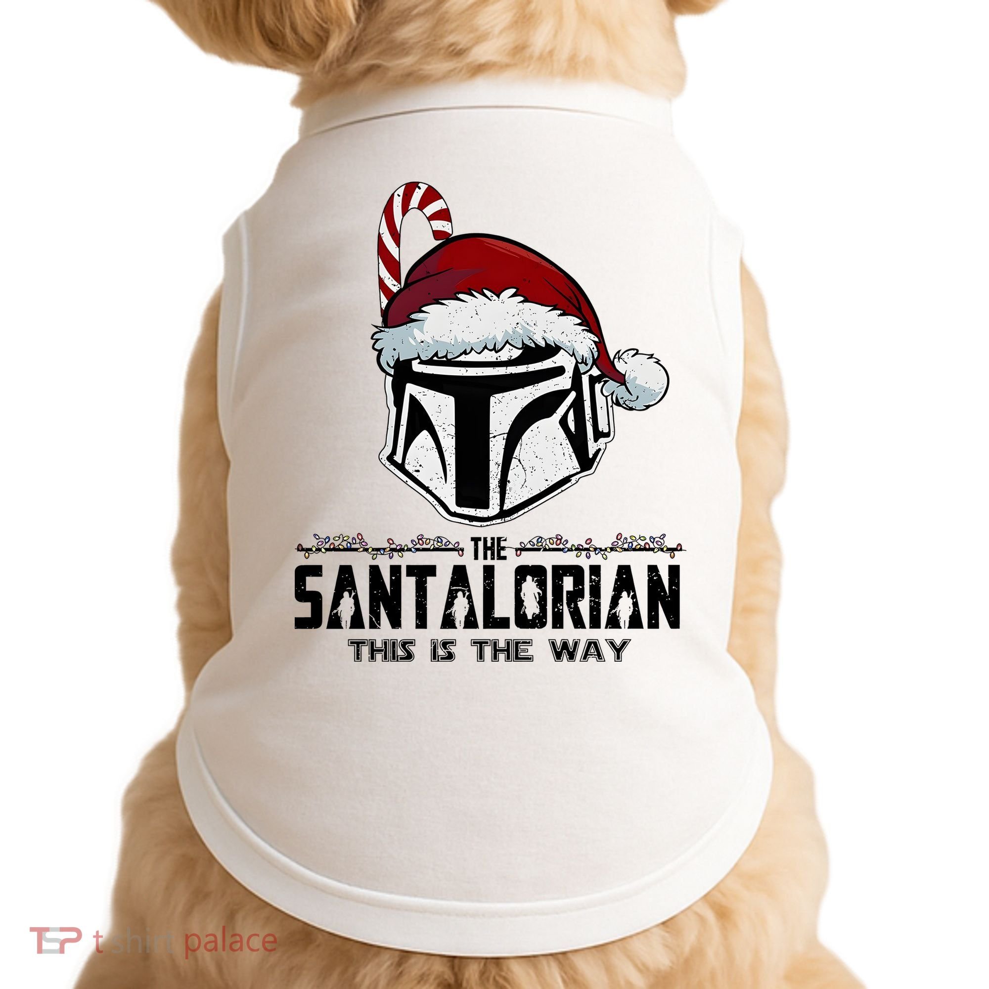 Santalorian Hunter This Is The Way Christmas Holiday Season Doggie Tank
