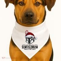 Santalorian Hunter This Is The Way Christmas Holiday Season USA-Made Doggie Bandana thumb 1