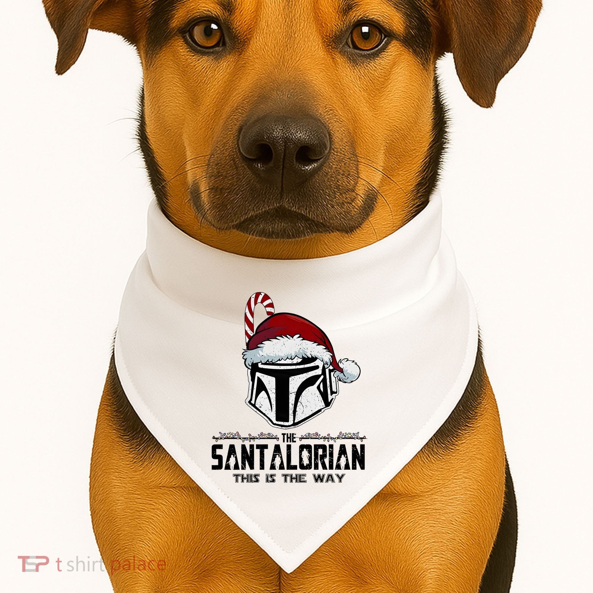 Santalorian Hunter This Is The Way Christmas Holiday Season USA-Made Doggie Bandana