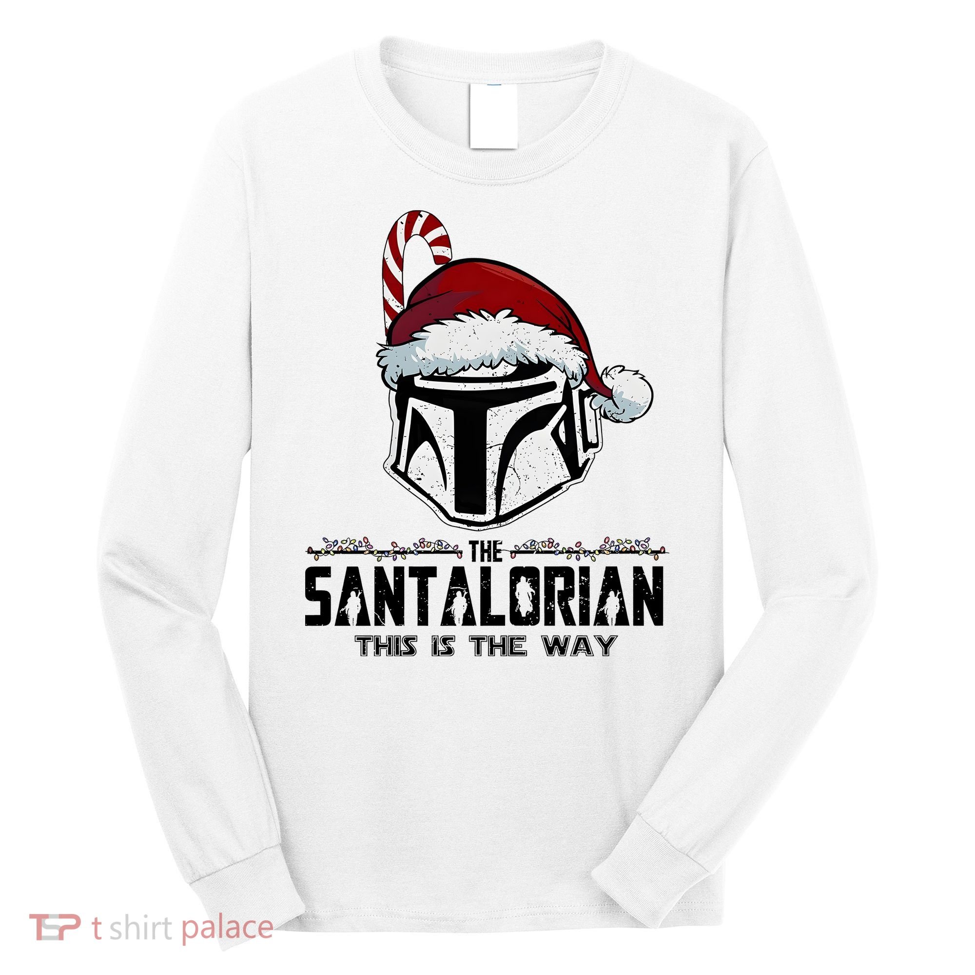 Santalorian Hunter This Is The Way Christmas Holiday Season Long Sleeve Shirt