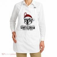Santalorian Hunter This Is The Way Christmas Holiday Season Apron thumb 2