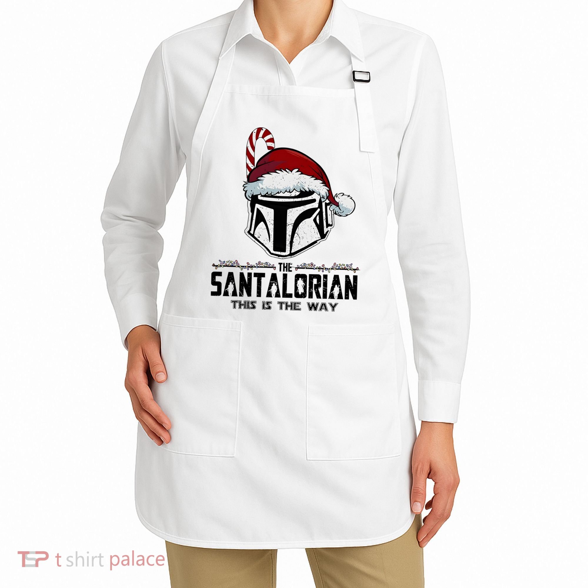 Santalorian Hunter This Is The Way Christmas Holiday Season Apron