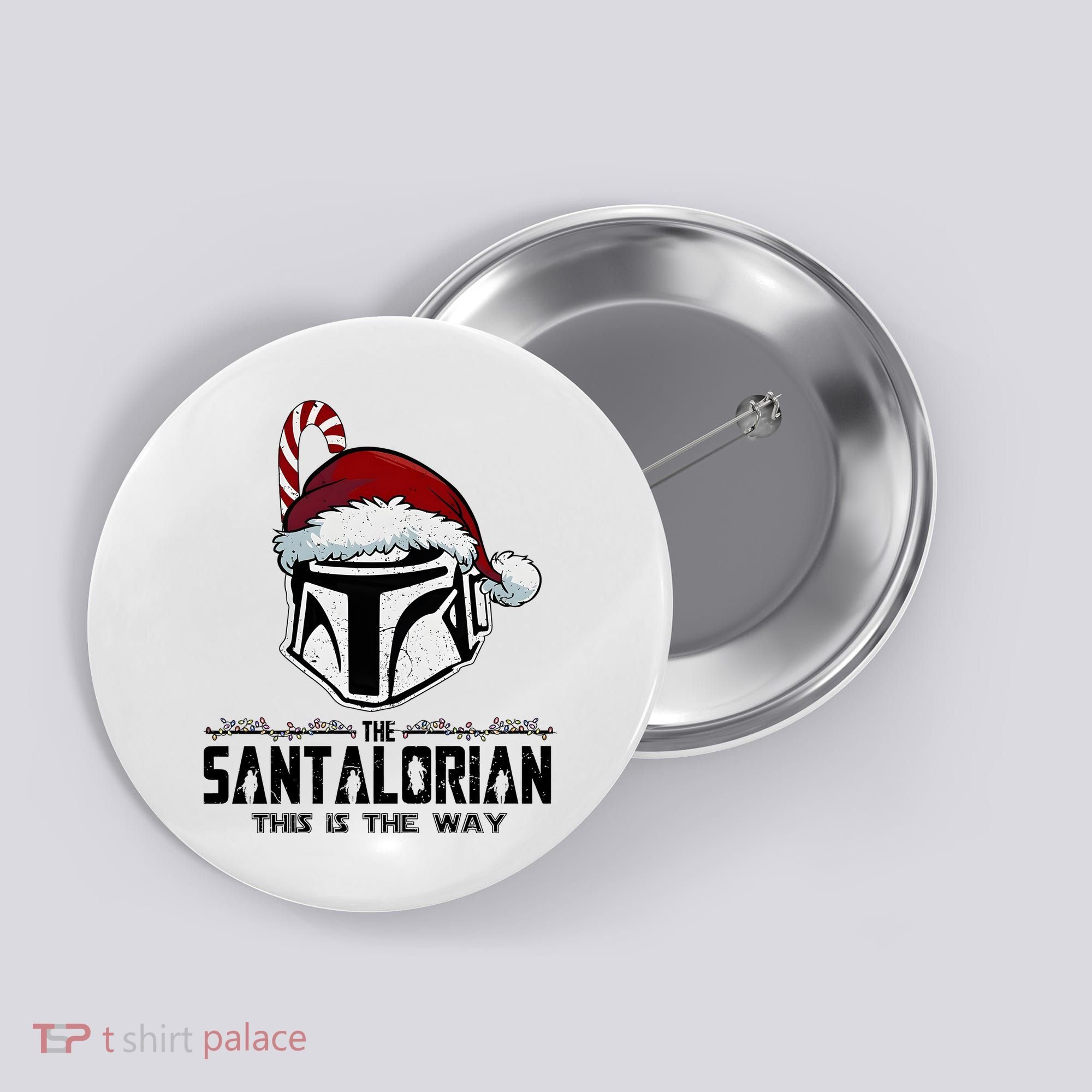 Santalorian Hunter This Is The Way Christmas Holiday Season Button