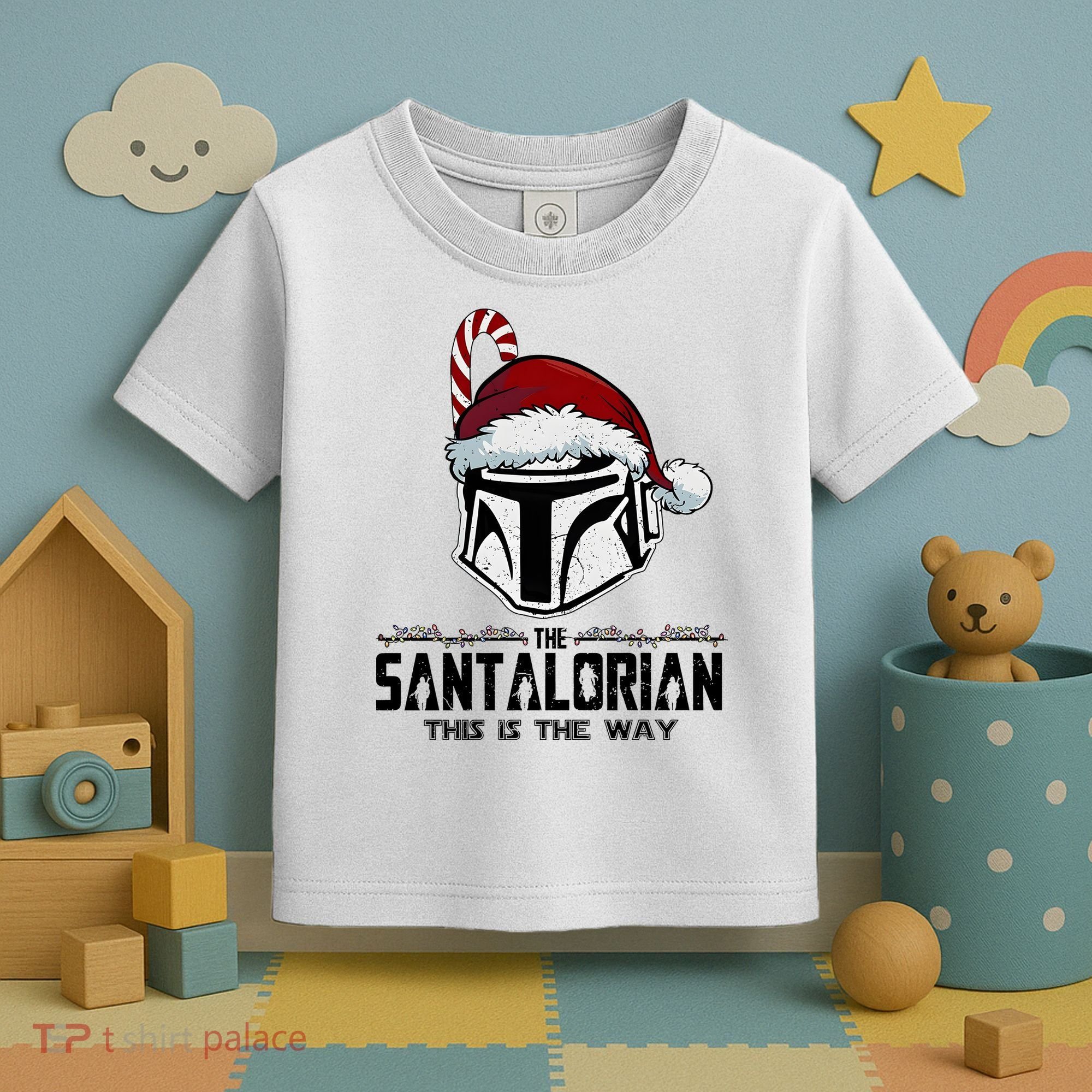 Santalorian Hunter This Is The Way Christmas Holiday Season Toddler T-Shirt