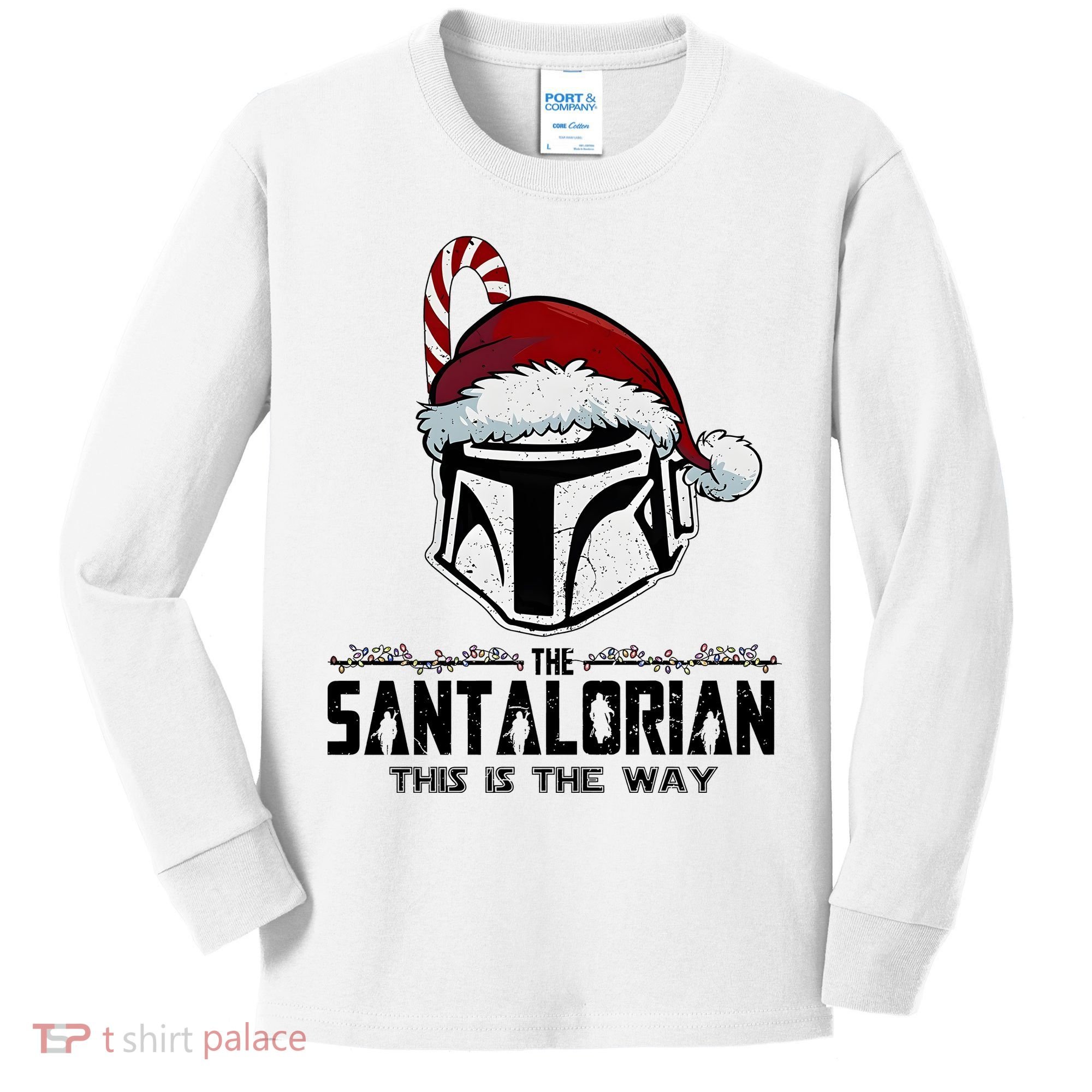 Santalorian Hunter This Is The Way Christmas Holiday Season Kids Long Sleeve Shirt
