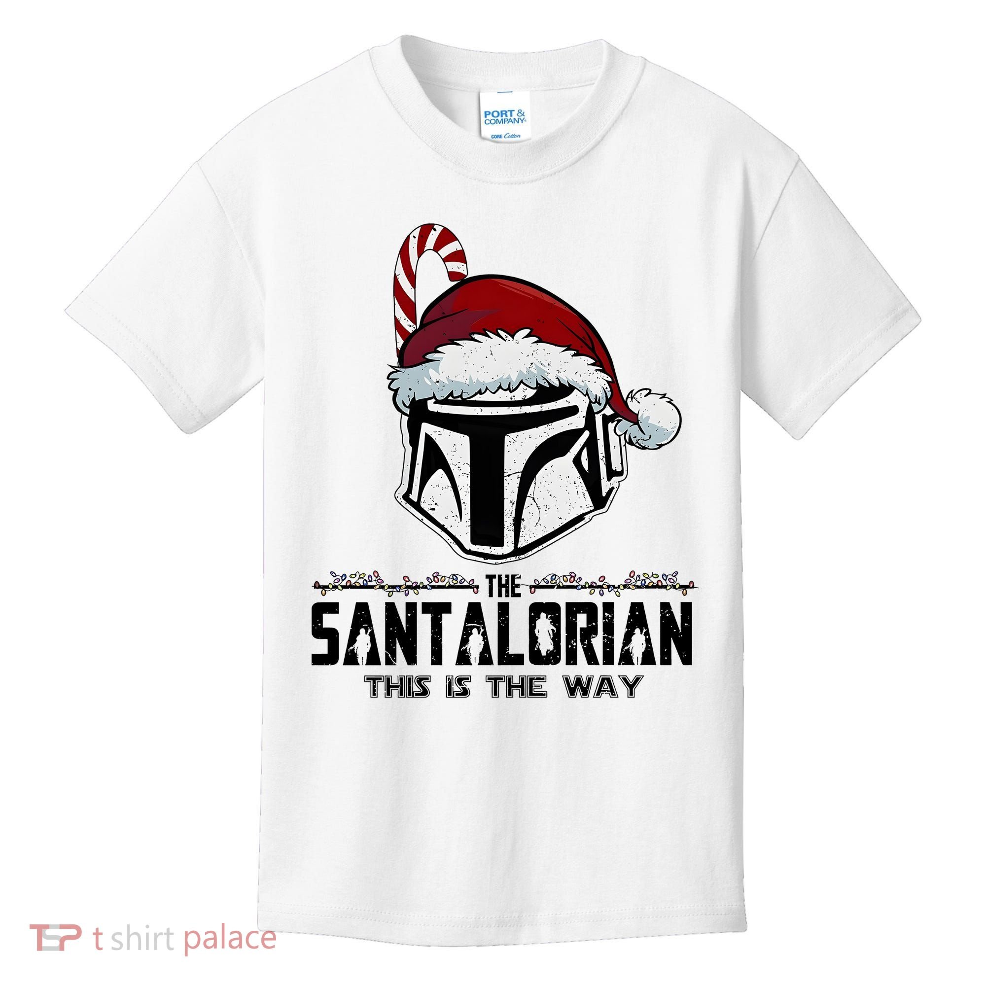 Santalorian Hunter This Is The Way Christmas Holiday Season Kids T-Shirt