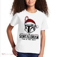 Santalorian Hunter This Is The Way Christmas Holiday Season Kids T-Shirt thumb 2