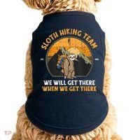 Sloth Hiking Team We Will Get There When We Get There Doggie Tank thumb 0