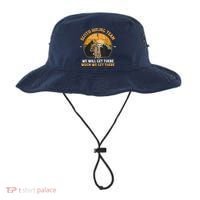 Sloth Hiking Team We Will Get There When We Get There Bucket Hat thumb 0