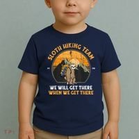 Sloth Hiking Team We Will Get There When We Get There Toddler T-Shirt thumb 2