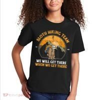 Sloth Hiking Team We Will Get There When We Get There Kids T-Shirt thumb 2