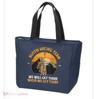 Sloth Hiking Team We Will Get There When We Get There Tote Bag thumb 3