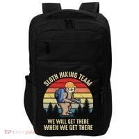 Sloth Hiking Team We Will Get There When We Get ThereFunny Impact Tech Backpack thumb 0