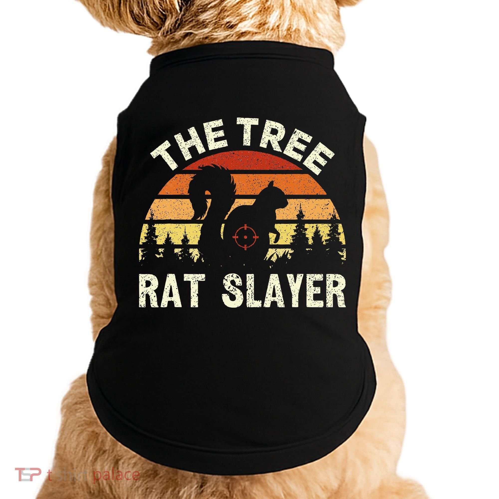 Squirrel Hunter The Tree Rat Slayer Retro Squirrel Hunting Doggie Tank