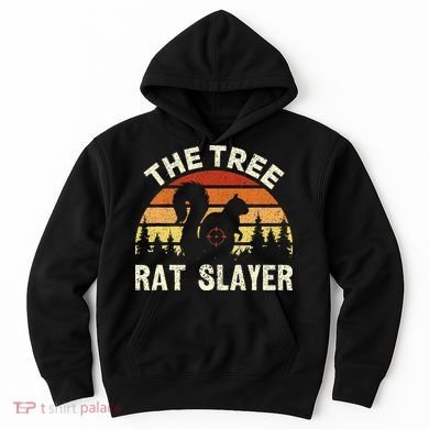 Squirrel Hunter The Tree Rat Slayer Retro Squirrel Hunting Hoodie