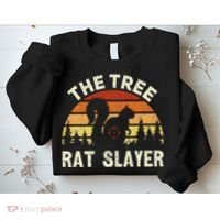 Squirrel Hunter The Tree Rat Slayer Retro Squirrel Hunting Sweatshirt thumb 2