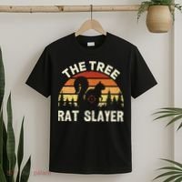 Squirrel Hunter The Tree Rat Slayer Retro Squirrel Hunting T-Shirt thumb 2