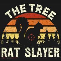 Squirrel Hunter The Tree Rat Slayer Retro Squirrel Hunting Hooded Wearable Blanket thumb 2
