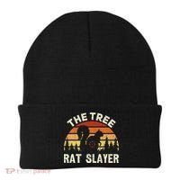 Squirrel Hunter The Tree Rat Slayer Retro Squirrel Hunting Beanie thumb 0