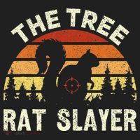 Squirrel Hunter The Tree Rat Slayer Retro Squirrel Hunting Beanie thumb 2