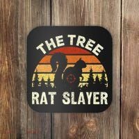 Squirrel Hunter The Tree Rat Slayer Retro Squirrel Hunting Coaster thumb 0