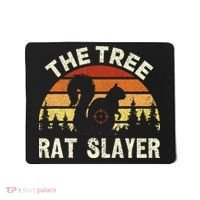 Squirrel Hunter The Tree Rat Slayer Retro Squirrel Hunting Mousepad thumb 0