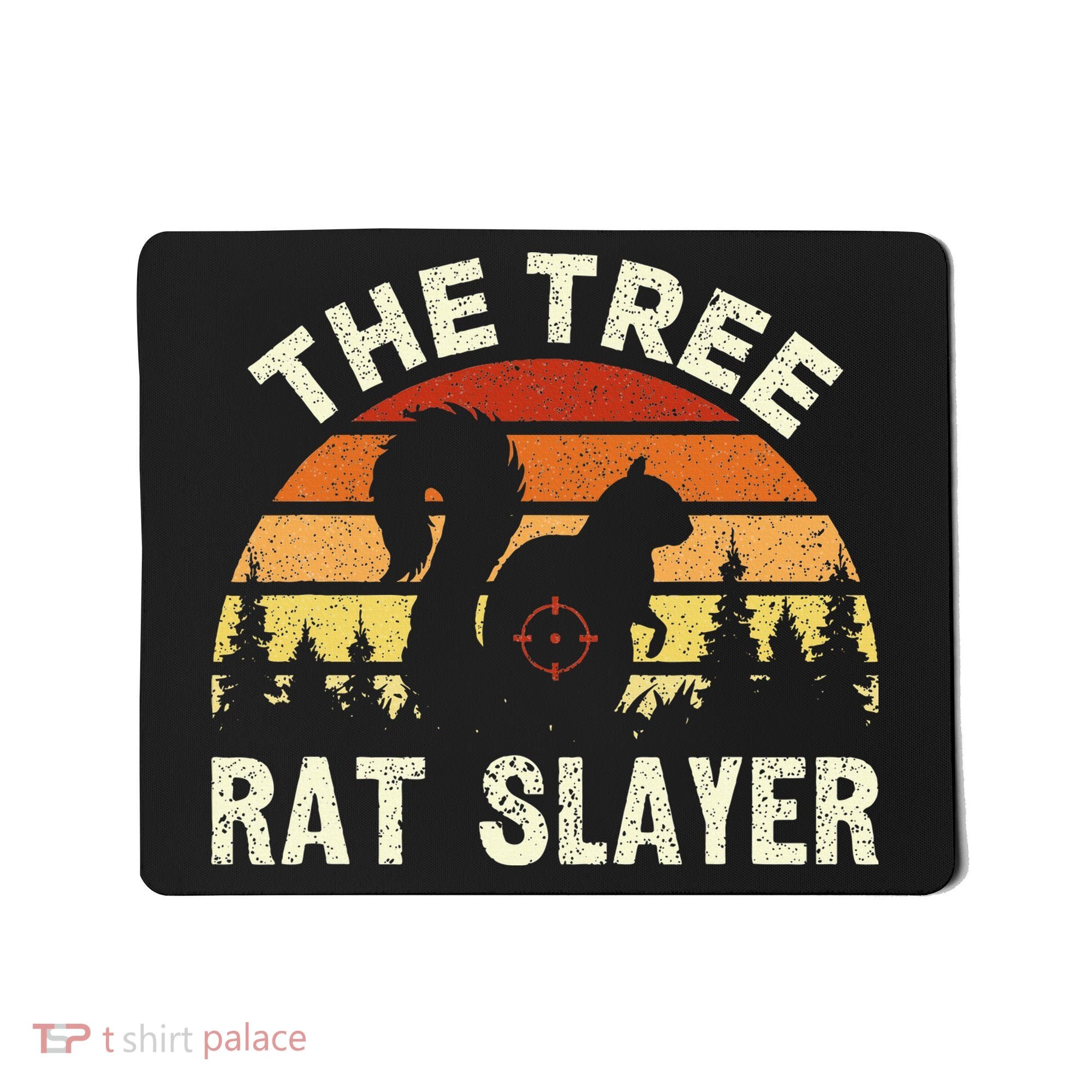 Squirrel Hunter The Tree Rat Slayer Retro Squirrel Hunting Mousepad