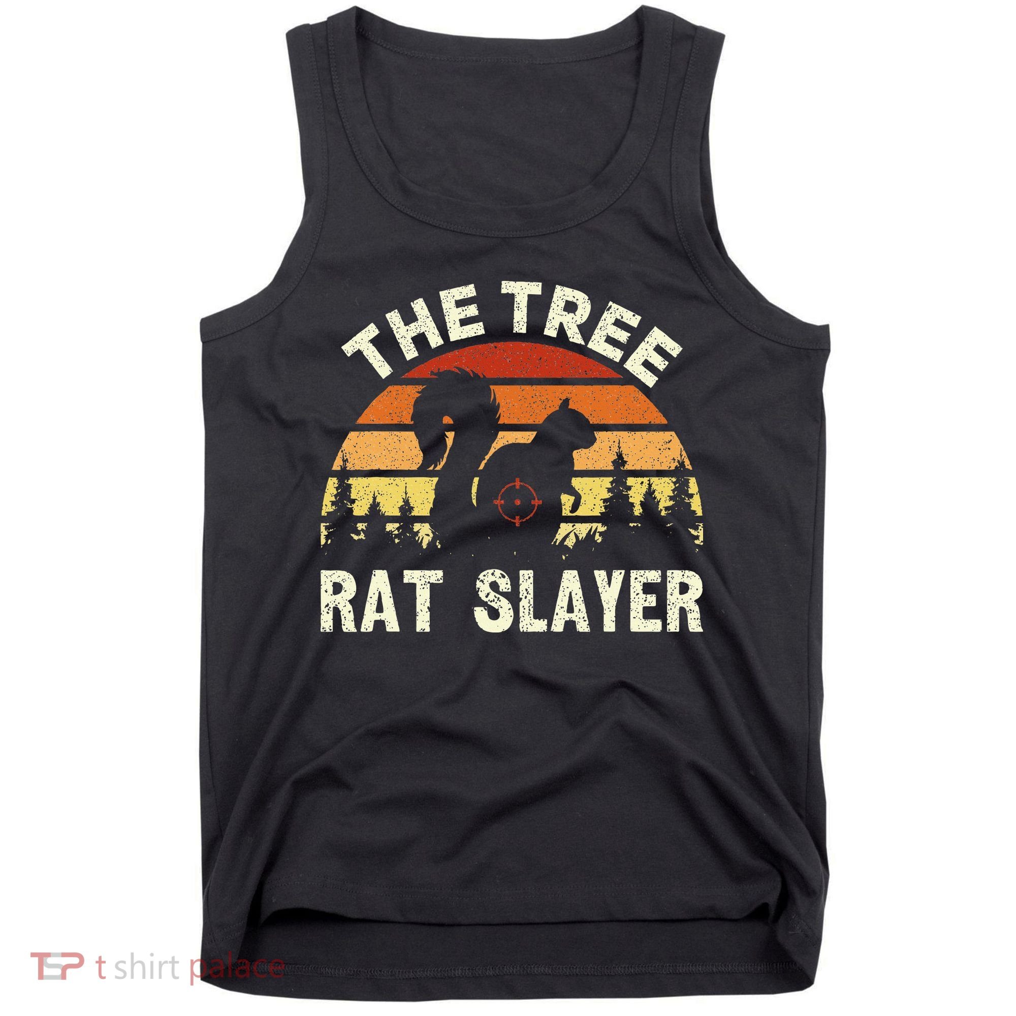 Squirrel Hunter The Tree Rat Slayer Retro Squirrel Hunting Tank Top