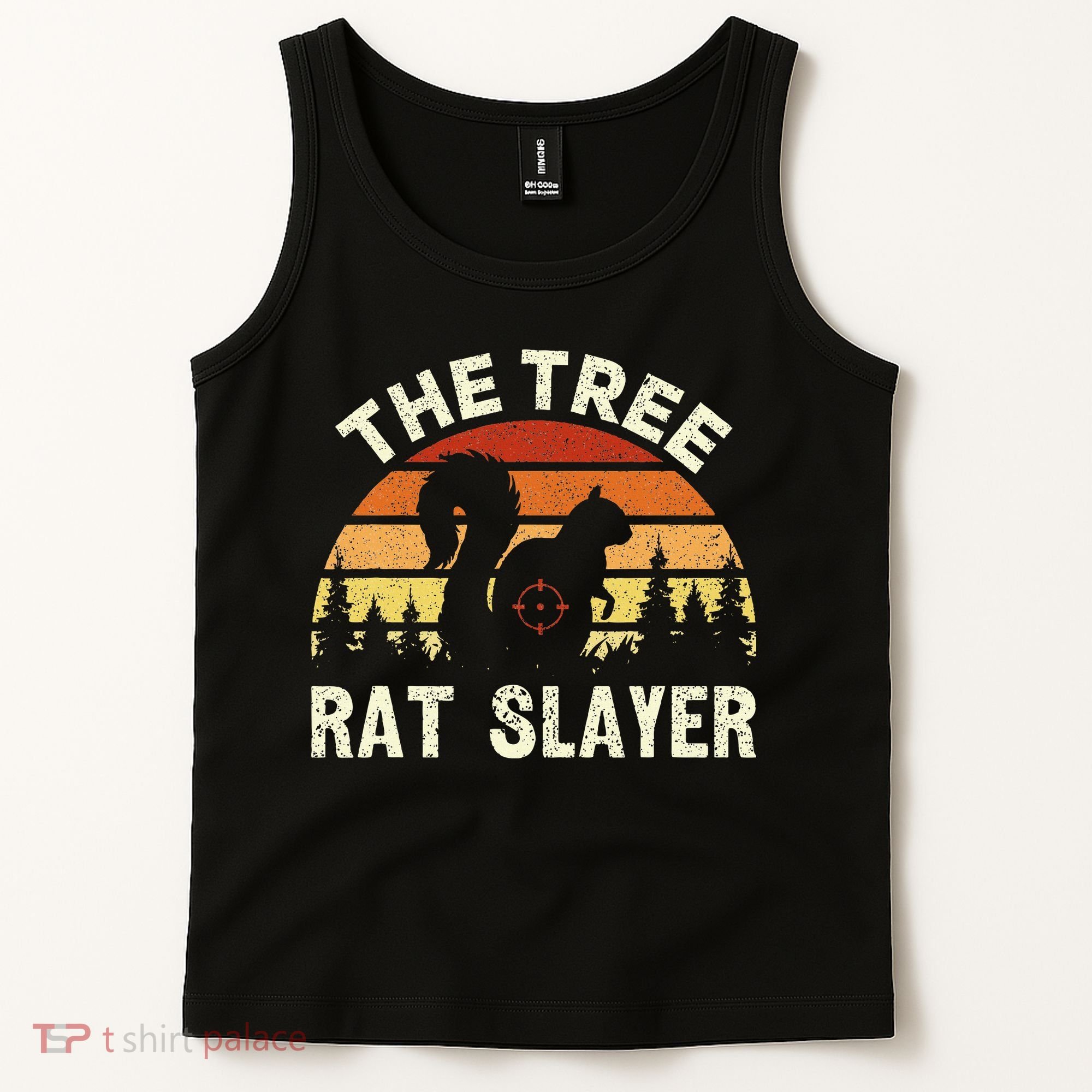 Squirrel Hunter The Tree Rat Slayer Retro Squirrel Hunting Tank Top